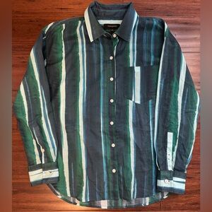 Banana Republic Striped Button-Up Shirt – Size S